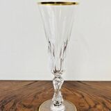 Set of 9 Saint-Louis crystal champagne flutes – Lozère model