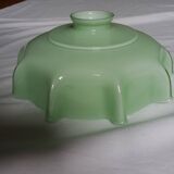 Suspensions abat jour opaline vert pastel