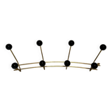 Vintage gold wall coat rack