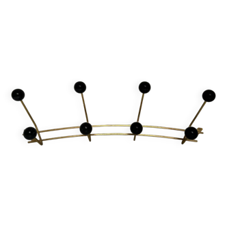 Vintage gold wall coat rack