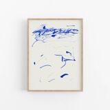 Impression giclée de peinture bleue abstraite