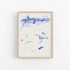 Abstract blue painting giclee print