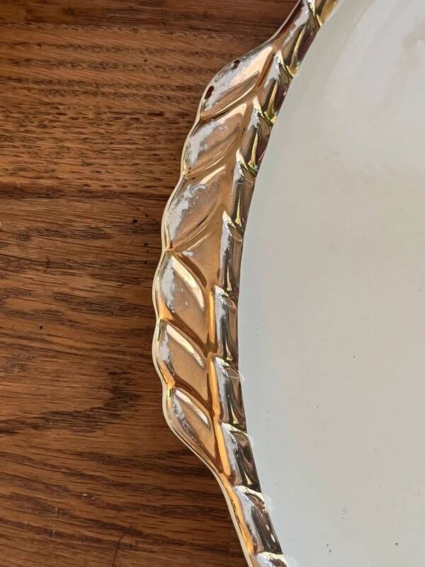 Salins earthenware serving dish