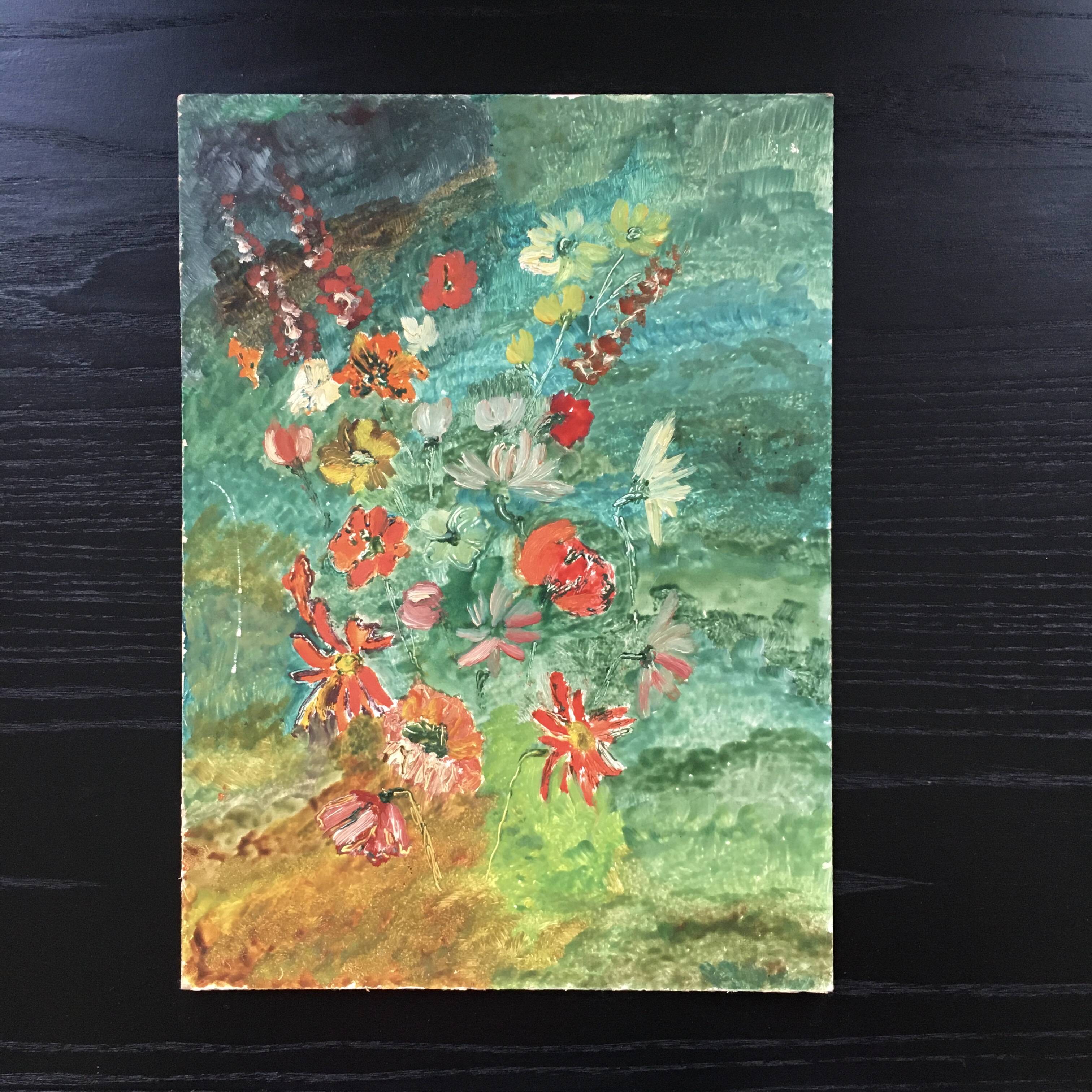 Floral arrangement painting