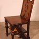 neogothic step stool - 19th century in oak