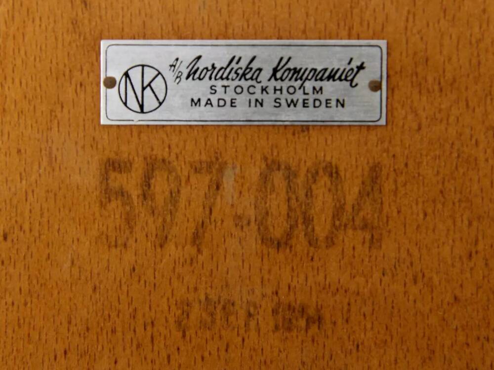 Set of 2 Scandinavian bedside tables, David Rosen, NK, Sweden, 1960.