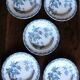 A set of 5 deep plates Chardon Bleu Terre de Fer Clairefontaine Righi
