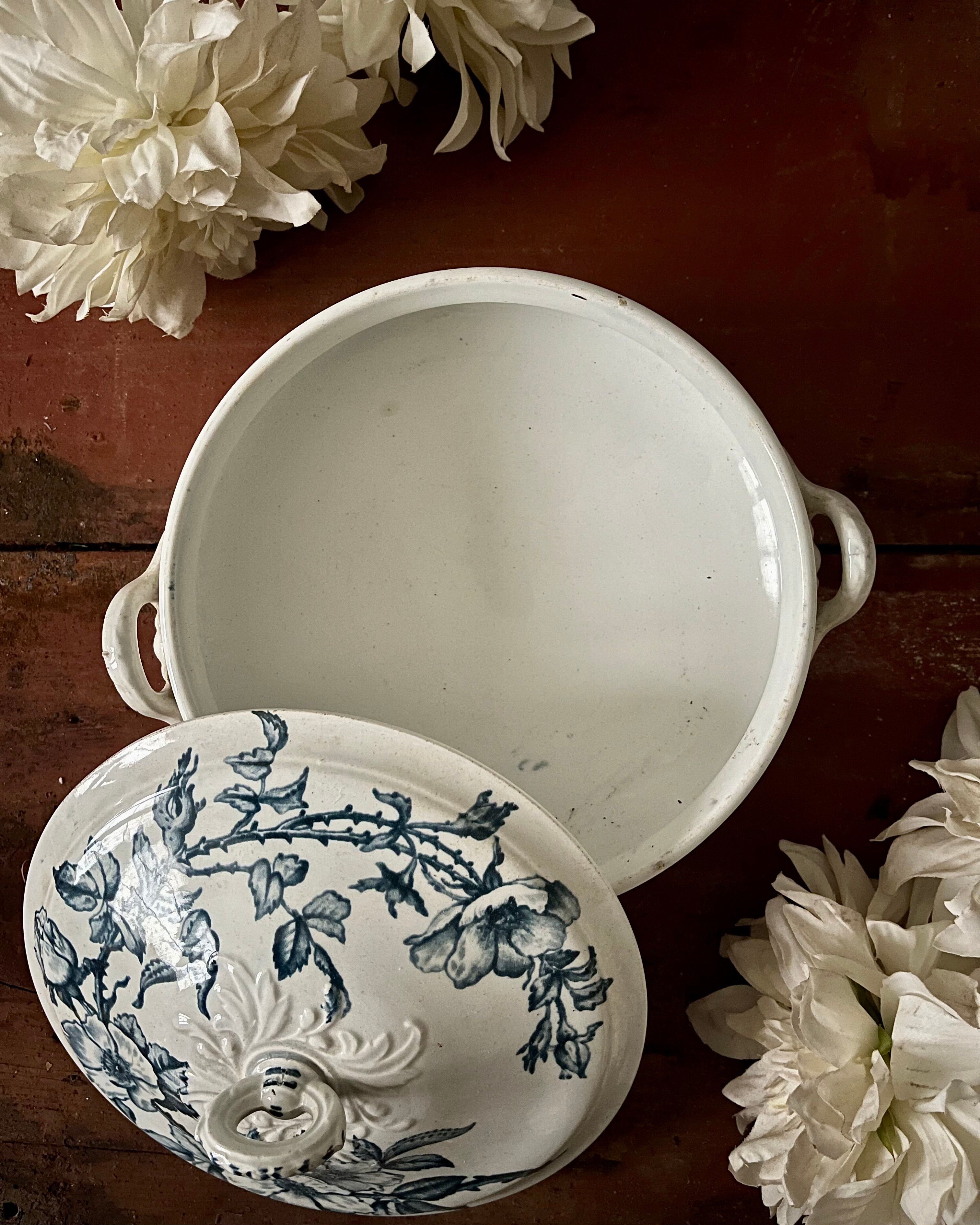 Antique ironstone soup tureen