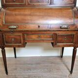 Louis XVI period cylinder desk in solid Cuban mahogany circa 1760