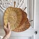 Trio corbeilles osier et bambou vintage
