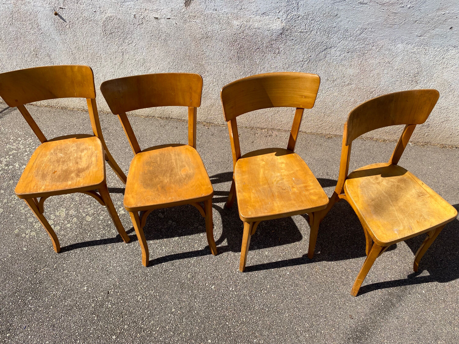 Set of 4 chairs bistrot Baumann