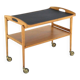 mid century modern wooden Trolley with removable tray