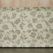 Pair of Howard & Son's style sofas in floral patterned silk blend.