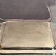 Rectangular top with handles in silver metal in Louis XVI style