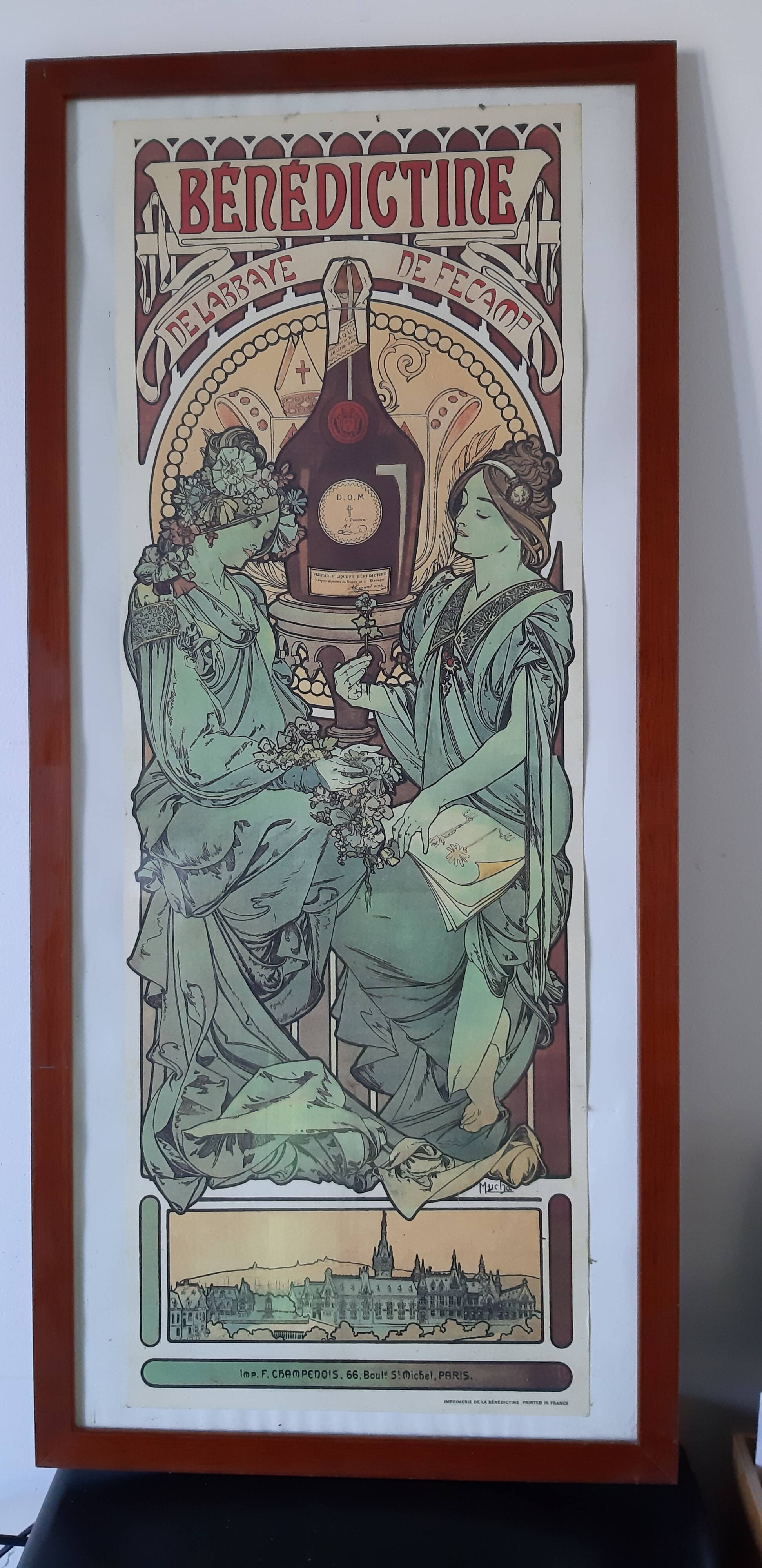 Benedictine advertising poster " Mucha "