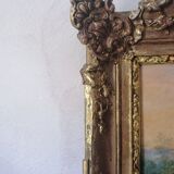 Oil on ancient canvas