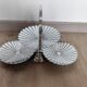 Vintage chrome-plated metal display stand for appetizers and petits fours