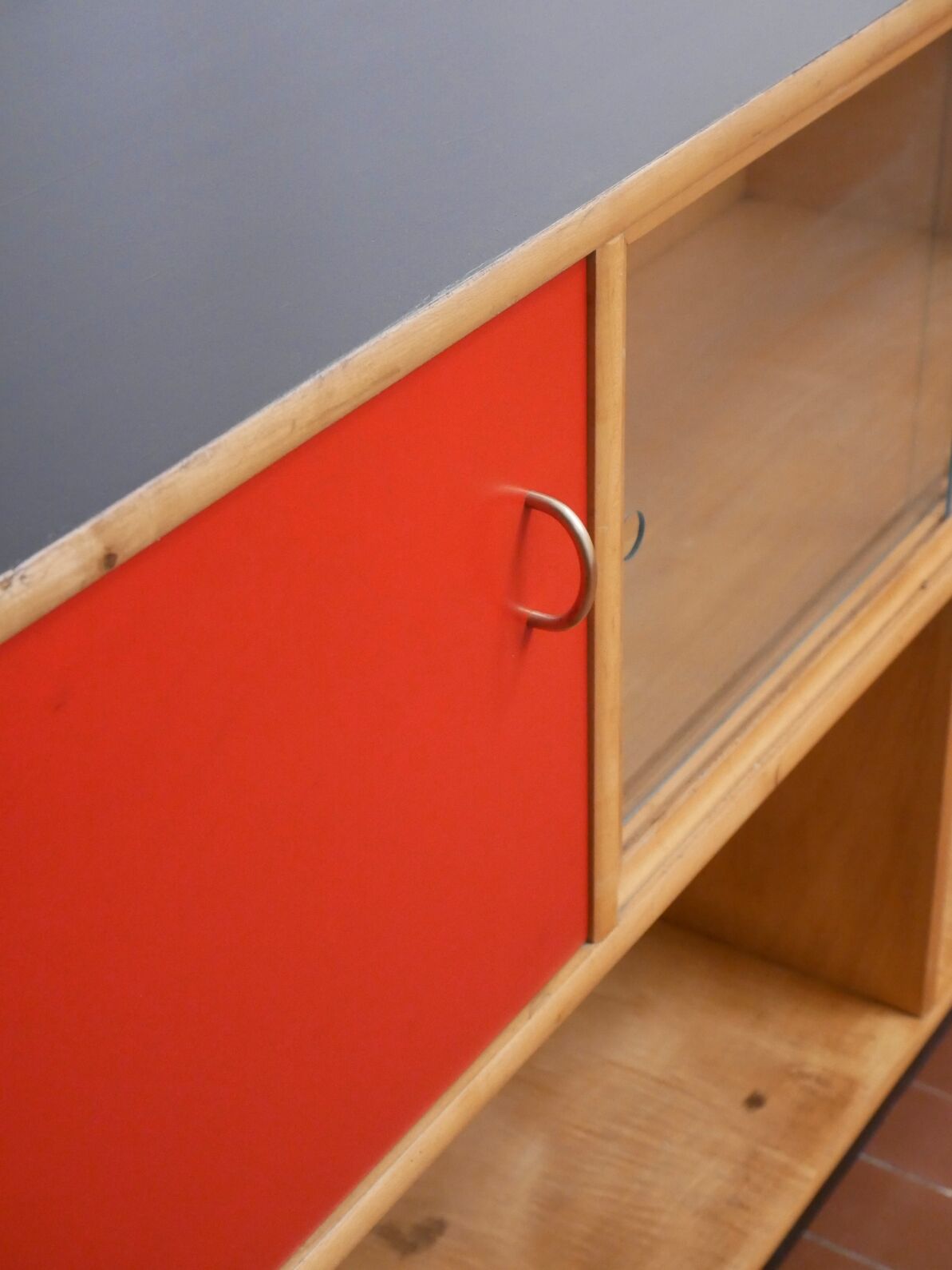 Habs WK MÖBEL wooden bookcase, 1950 s