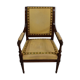 Walnut armchair, Louis XVI style, early nineteenth