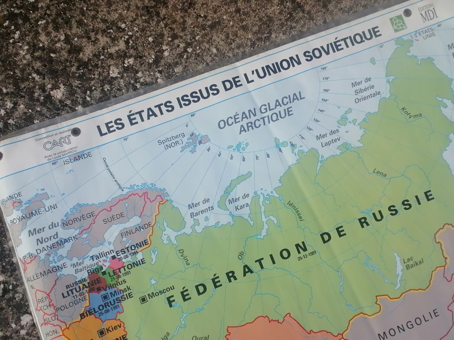 Old MDI map, the states of the Soviet Union