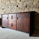 Solid pine sideboard by Silvio Coppola for Fratelli Montina, 1970