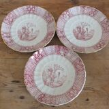 3 old Pexonne cups, Egyptian decor