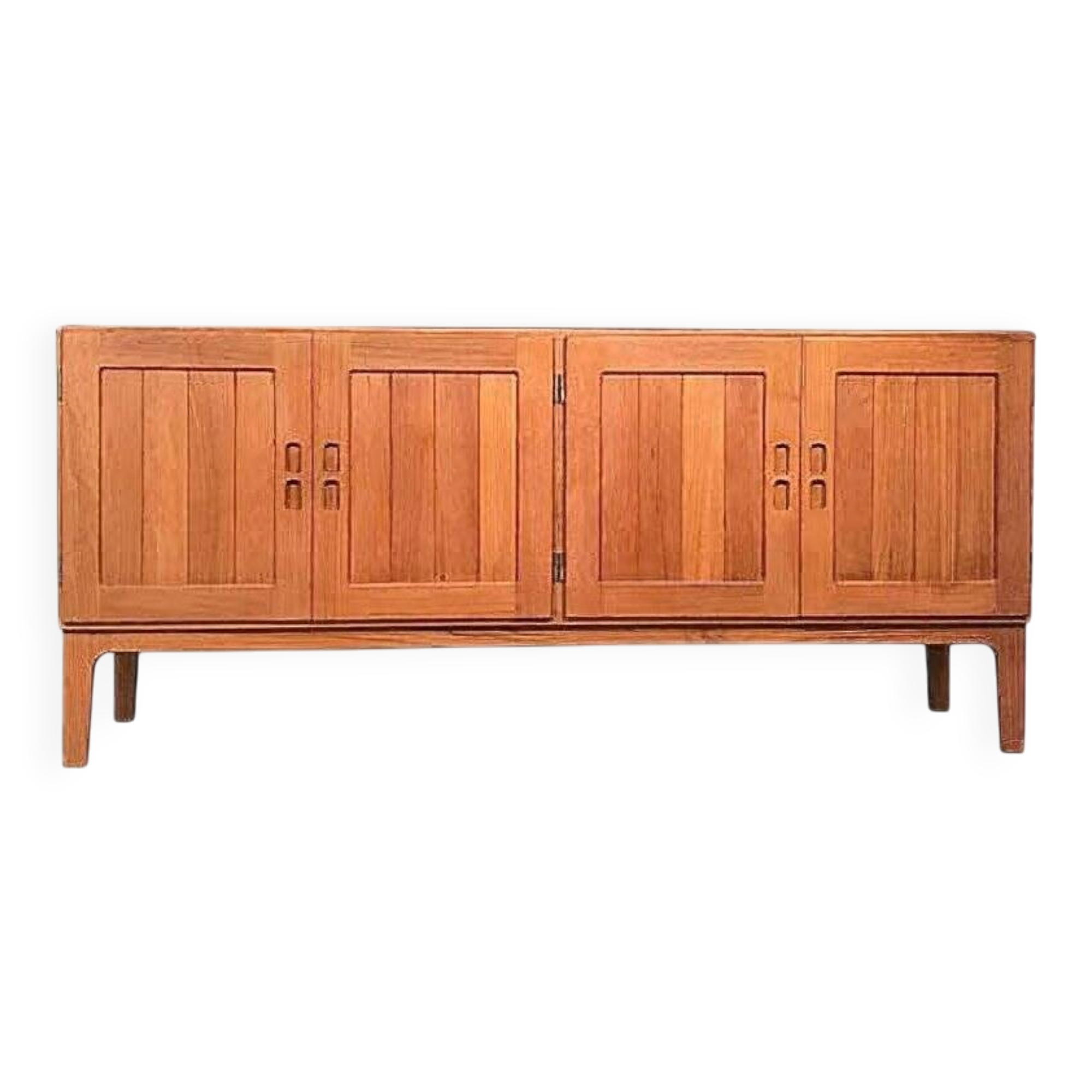 Buffet scandinave en teck massif, Danemark années 1960