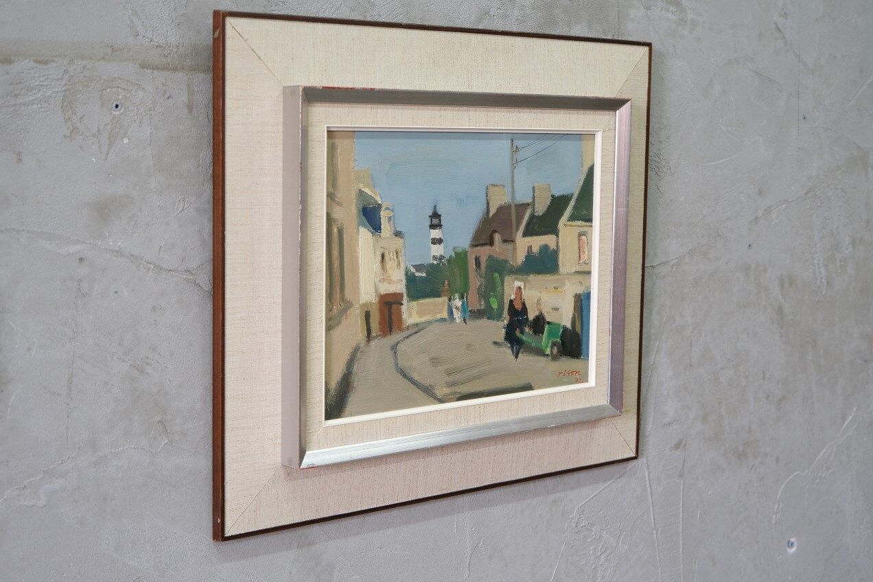 Ove Olson ( 1903-1975 ), Swedish Modern Painting, 1972, Oil on Cardboard