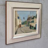 Ove Olson ( 1903-1975 ), Swedish Modern Painting, 1972, Oil on Cardboard