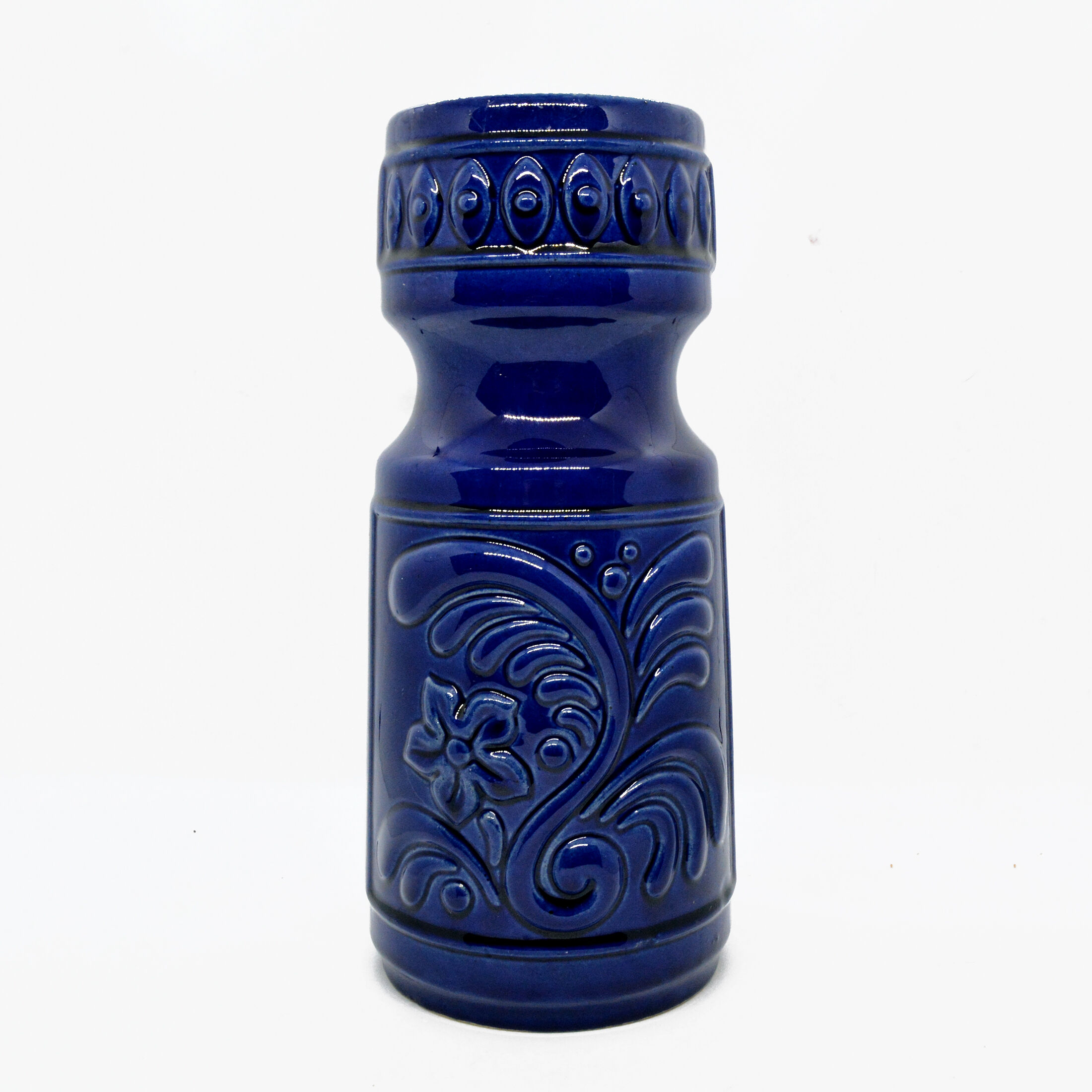 1970s rustic ceramic vase type 122-24, Scheurich Keramik, Germany,
