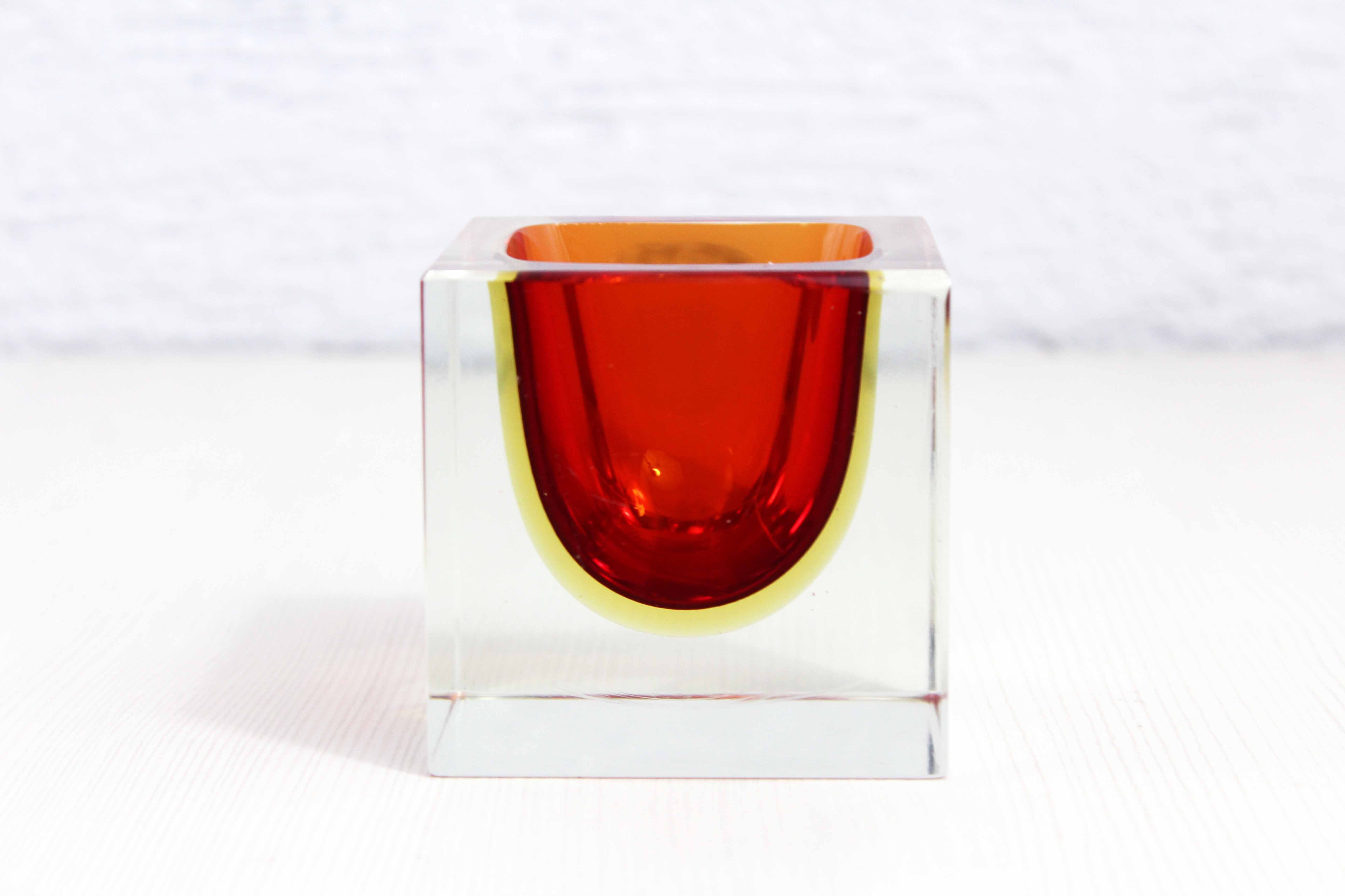 Empty pocket ashtray Murano Flavio Polished