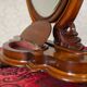 Early 20th Century Adjustable Mirror with Storage Compartment, 1890s