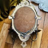 Applique miroir en bronze ancien