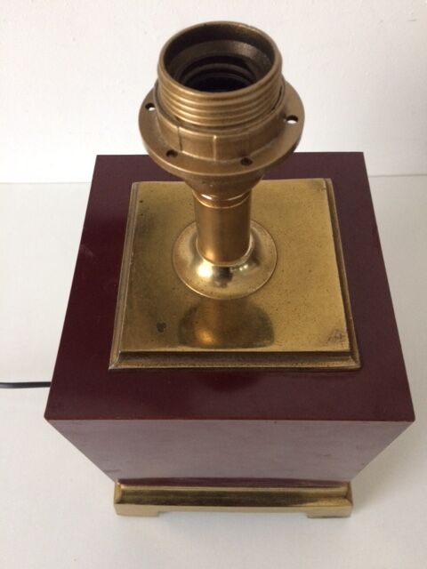 Brass lamp and formica 1970