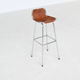 Ensemble de six tabourets de bar Charlotte Perriand, Station de ski des Arcs, France, 1960