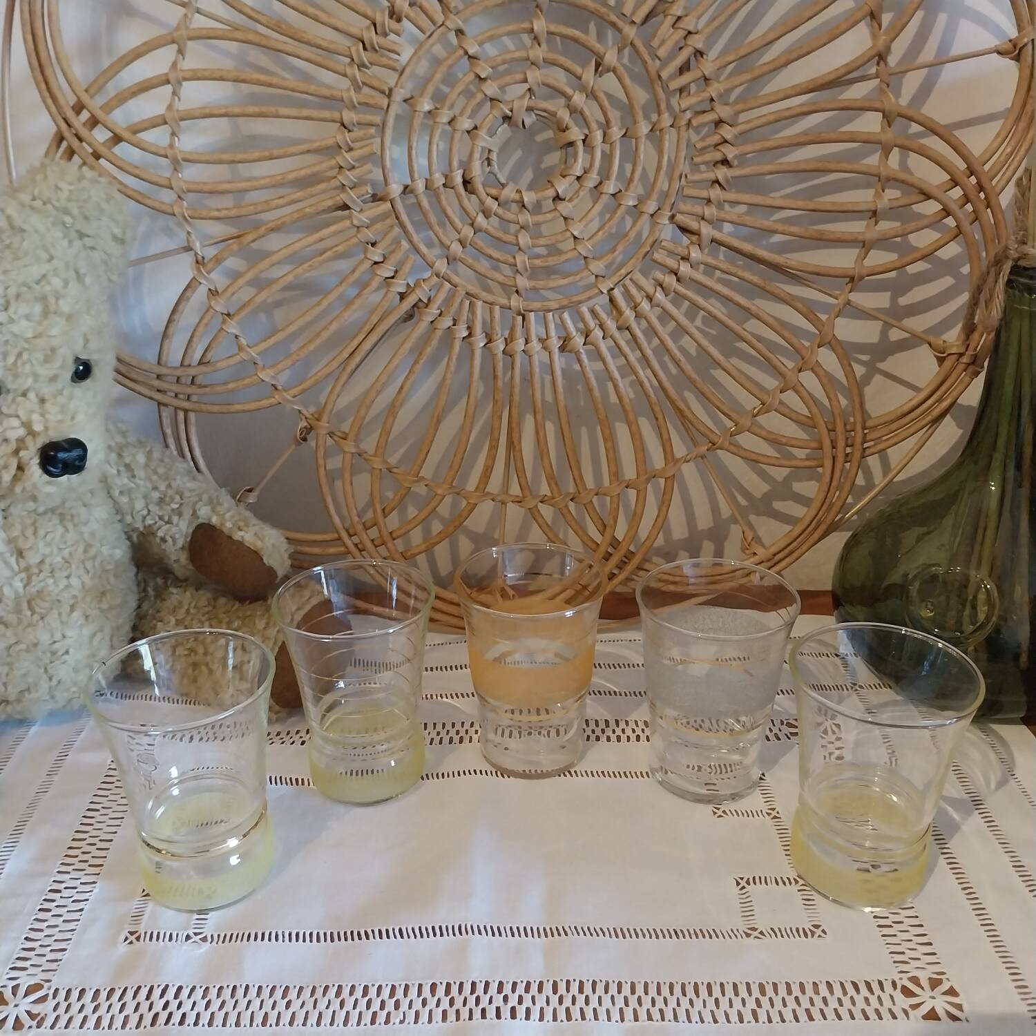 Vintage Granitas Water Glasses