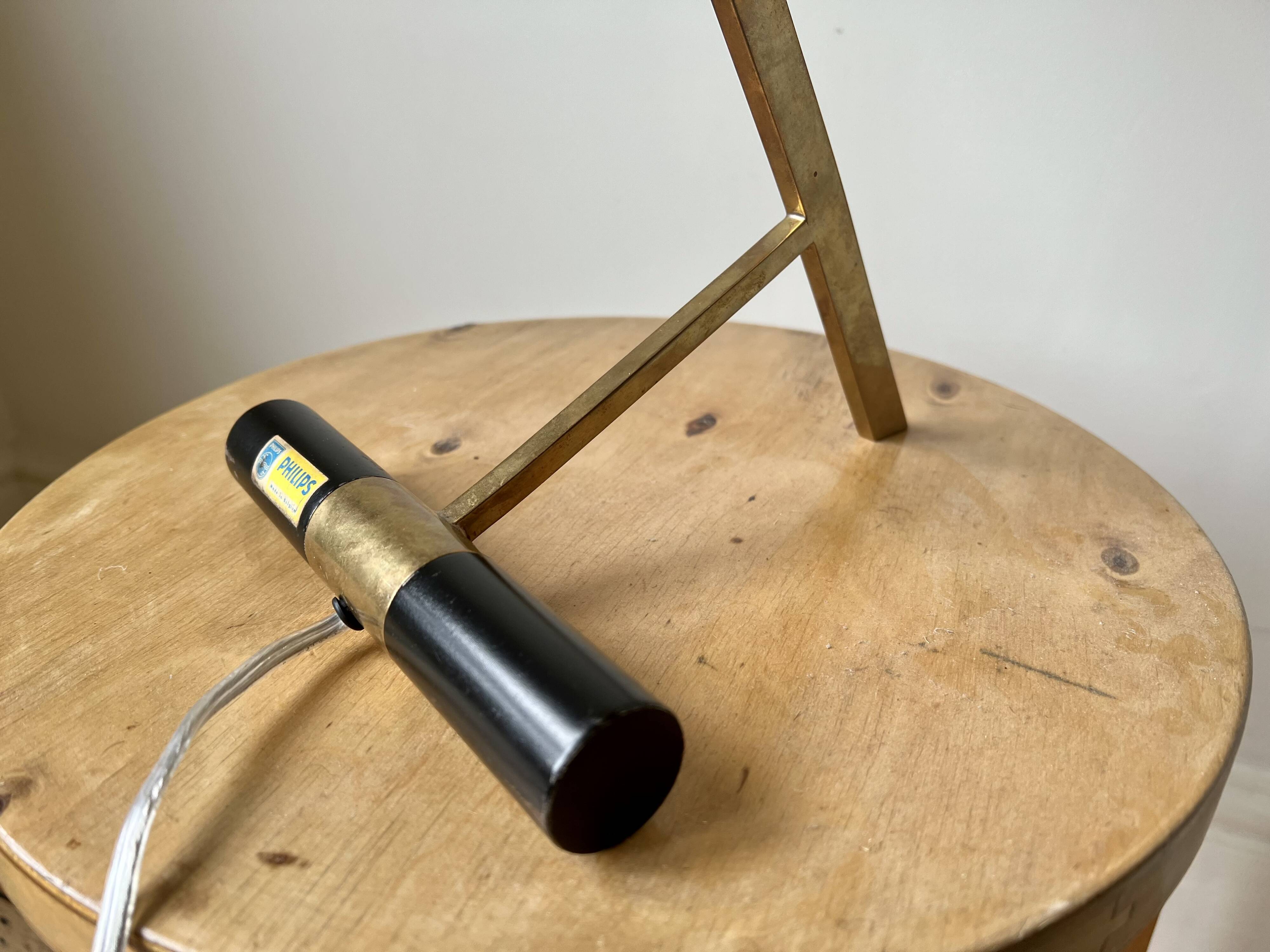 Vintage mid century Decora Z Lamp by Louis Kalff for Philips, Belgium, 1950