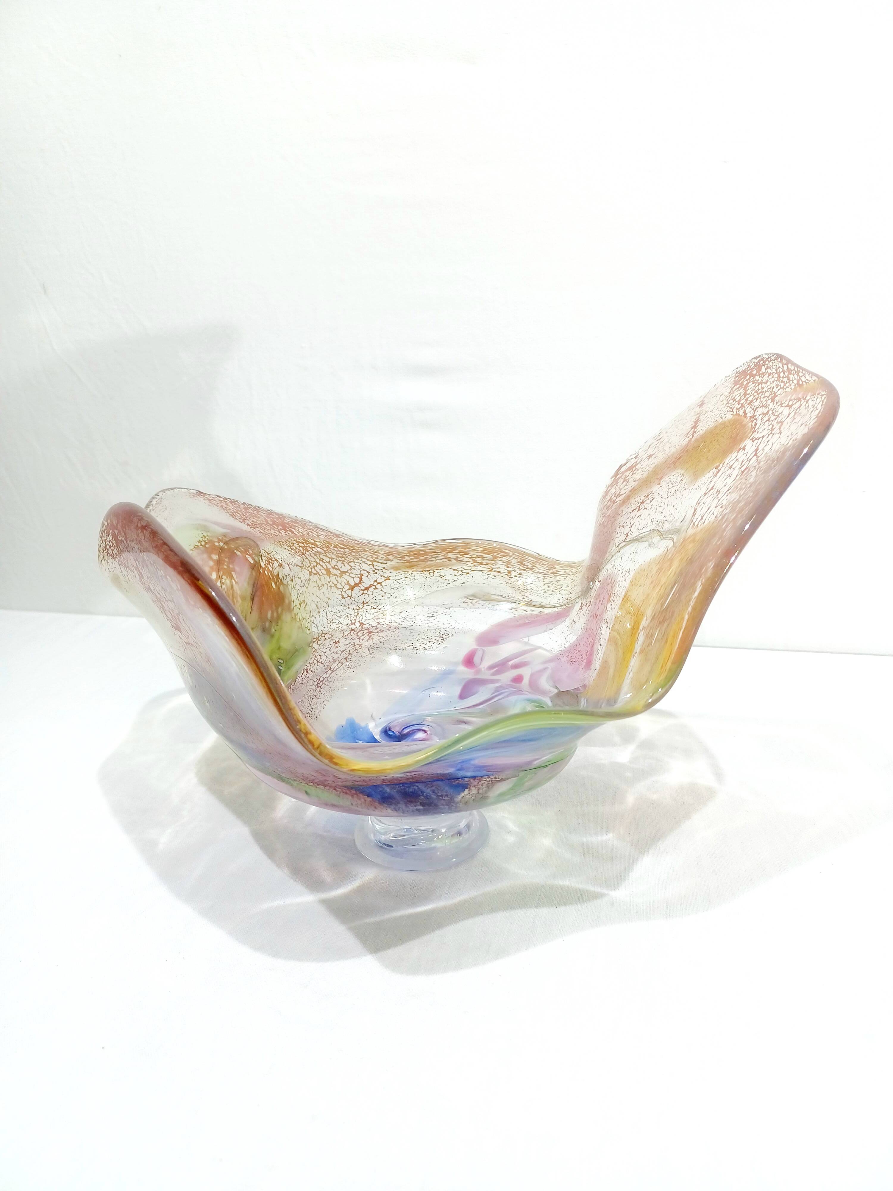 Coupe en verre soufflé Murano
