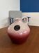 Old pink stoneware jug / vintage ceramic soliflore / soft stoneware vase