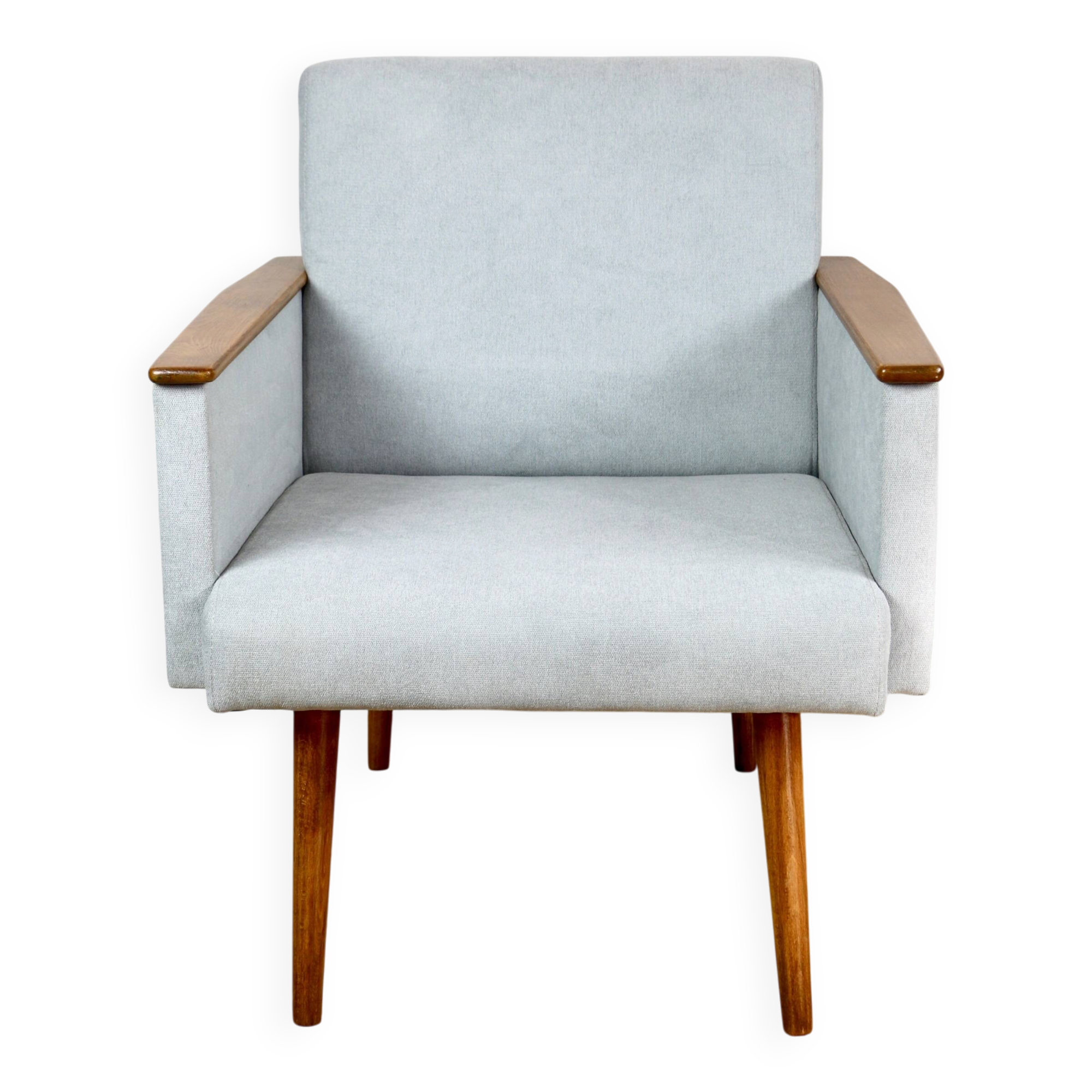 Vintage Art Deco Loft armchair - blue sky