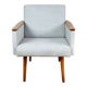 Vintage Art Deco Loft armchair - blue sky