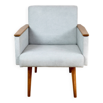 Vintage Art Deco Loft armchair - blue sky