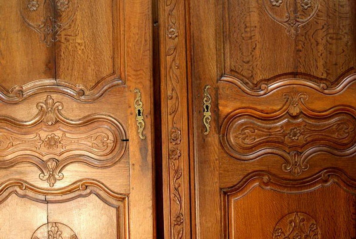 Wooden wardrobe