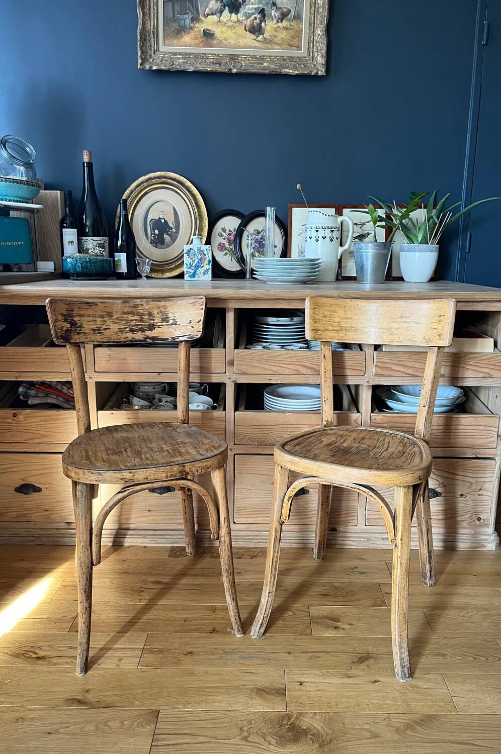 Pair of bistro chairs