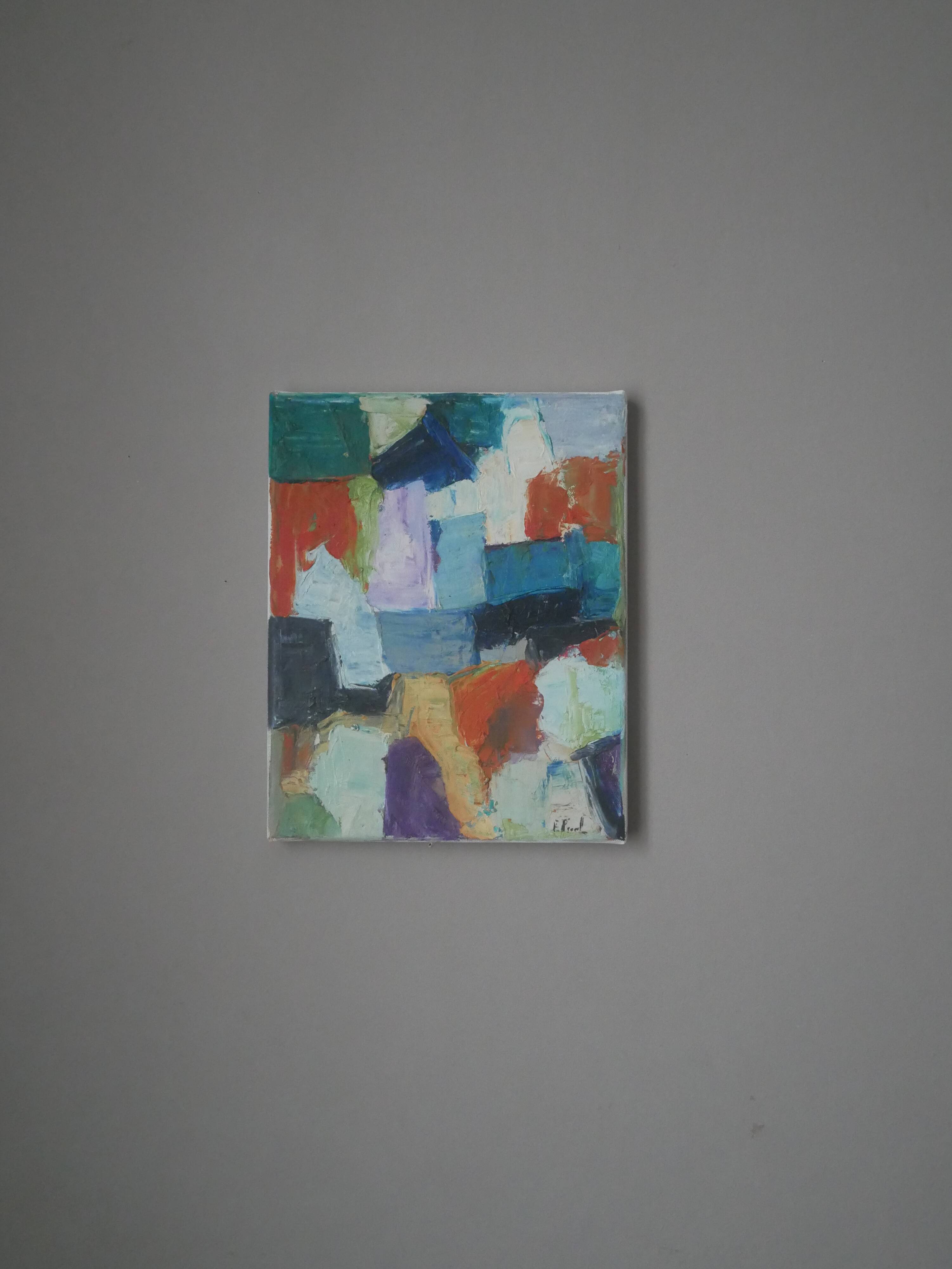 Acrylic painting on canvas contemporary abstract art