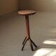 Solid wood side table, Art-Populaire, Auvergne, 19th century