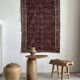 Iranian rug with stylised floral patterns in pink and blue, 155x105.