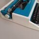 Underwood 315 blue typewriter