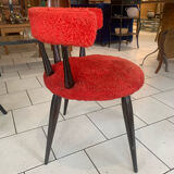 Chaise vintage scandinave moumoute circa 1960