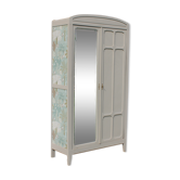 Armoire parisienne vintage tapisée